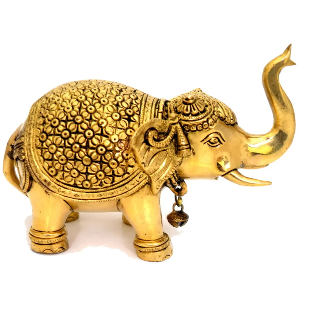 Brass Elephant Standing