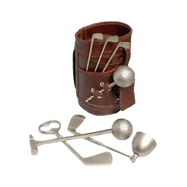 Golf Bar Set with Leatherette Bag