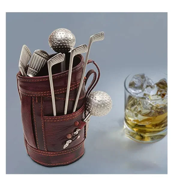 Golf Bar Set with Leatherette Bag