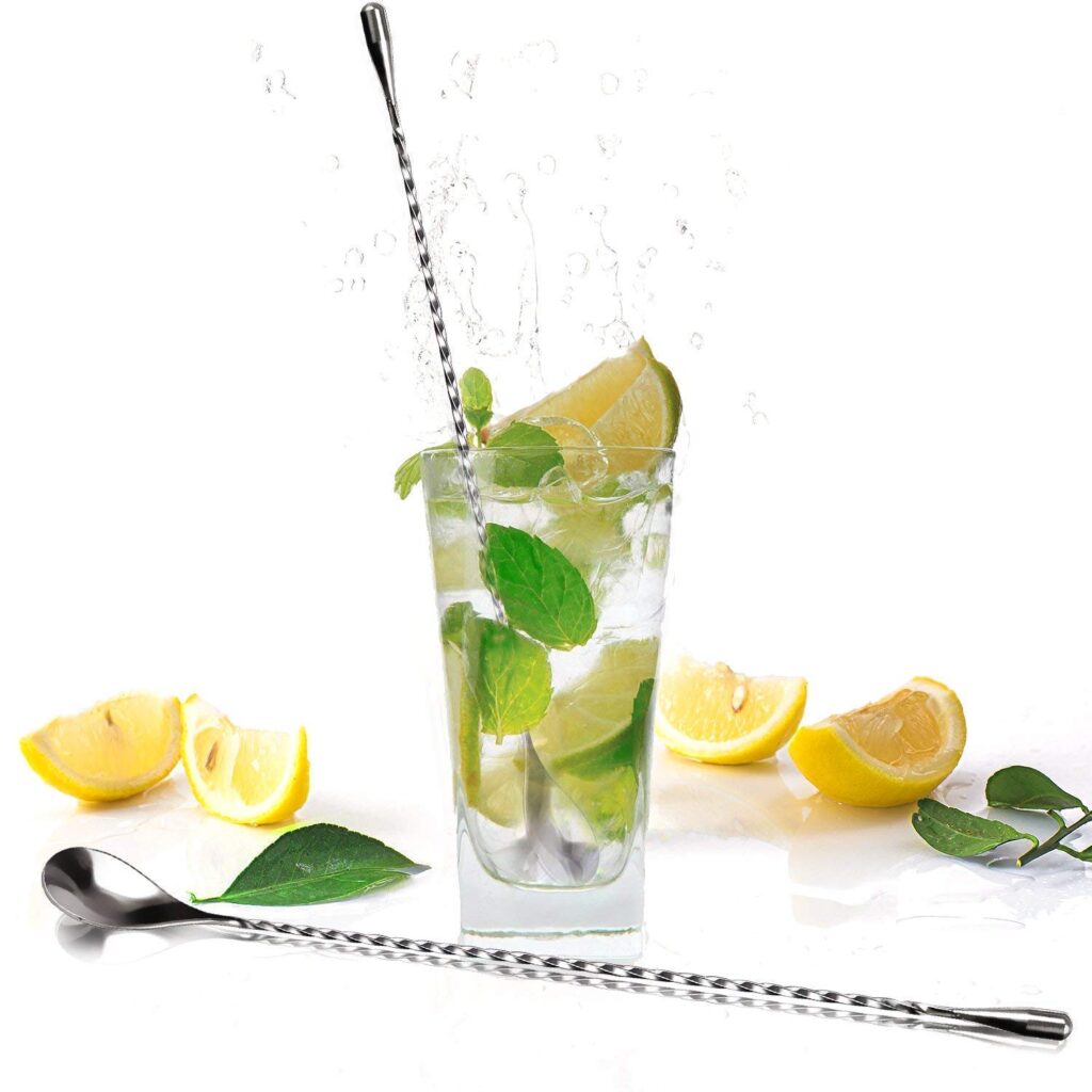 Twisted Design Bar Japanese Style Teardrop End Design Cocktail Mixing