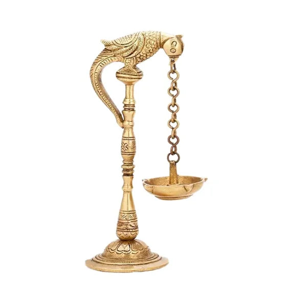Brass Bird Diya Lamp
