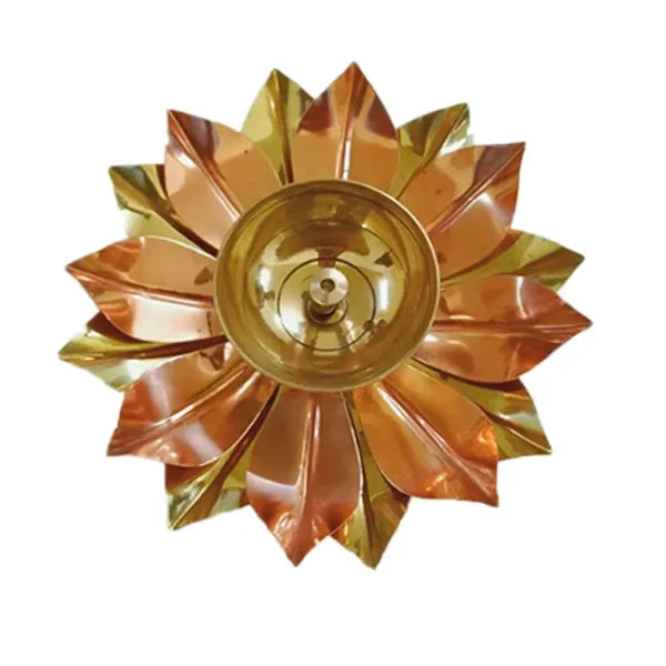 Brass Lotus Shape Kamal Patti Akhand Diya