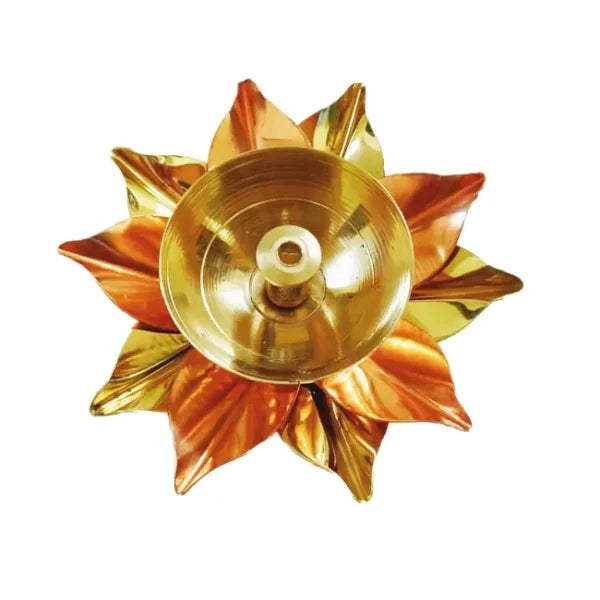Brass Lotus Shape Kamal Patti Akhand Diya