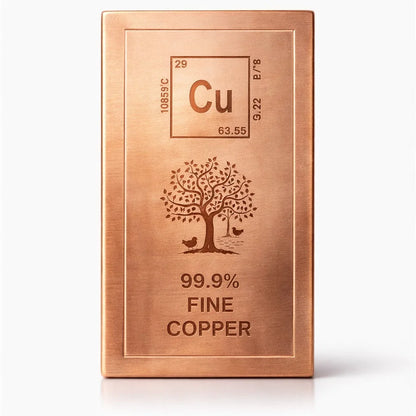 1kg 999 Fine Pure Copper Bar – 99.9% Copper Ingot for Investment, Vastu & Industrial Use
