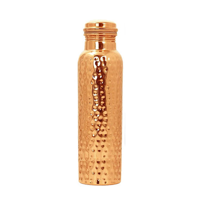 Hammered Design - 100% Pure Copper Water Bottle