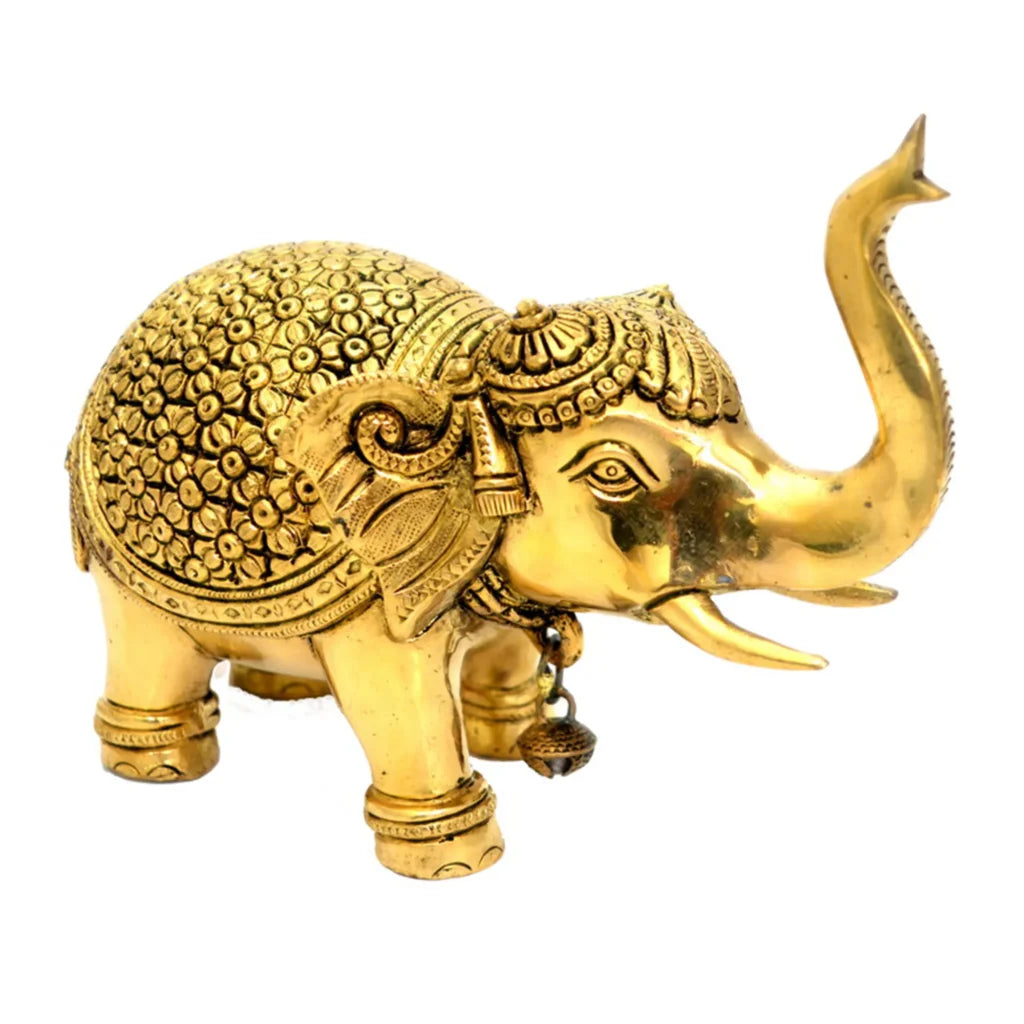 Brass Elephant Standing