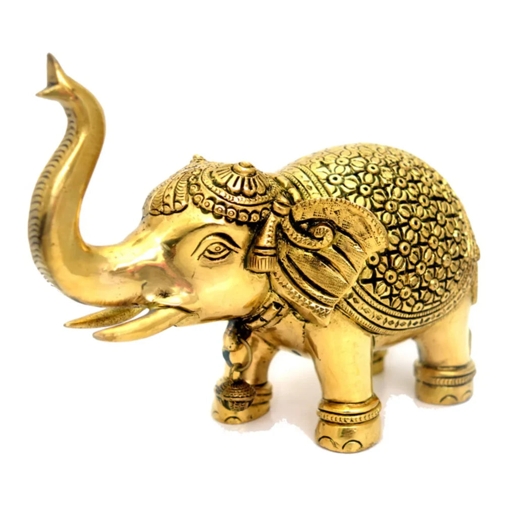 Brass Elephant Standing