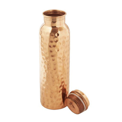 Hammered Design - 100% Pure Copper Water Bottle