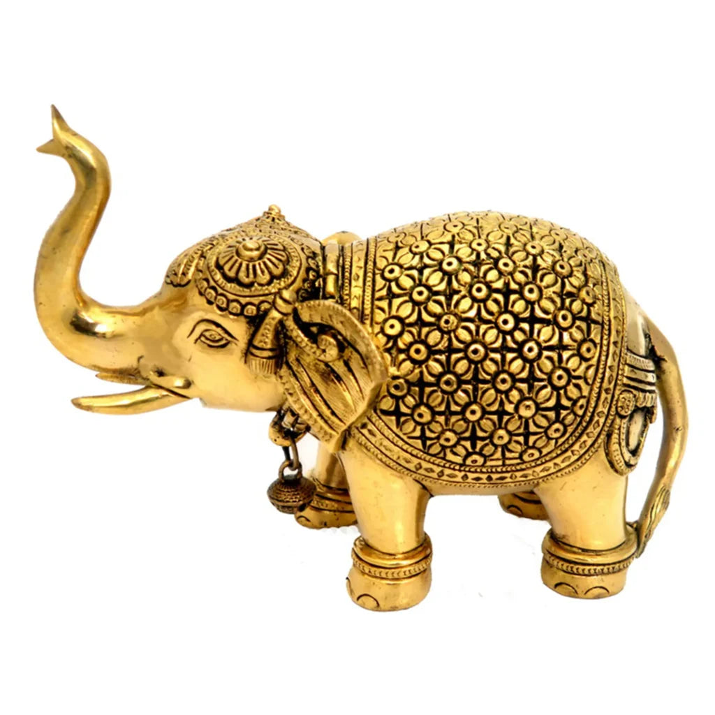 Brass Elephant Standing