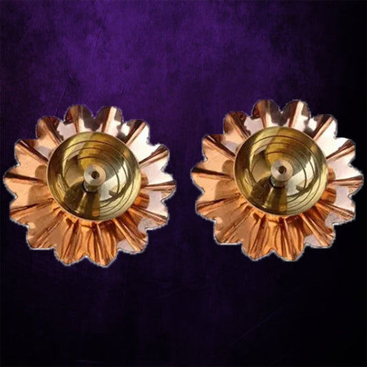 Brass Sunflower Akhand Diya with Gift Box