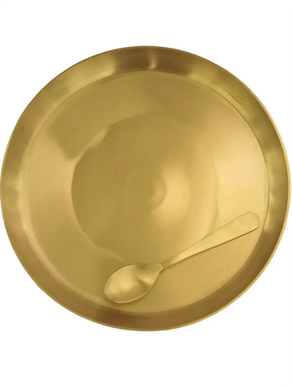 Gold Bronze Hand Crafted Thali Set