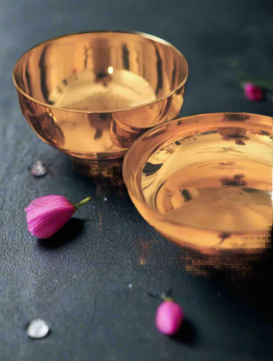 Gold Bronze Hand Crafted Shined Dinner Set