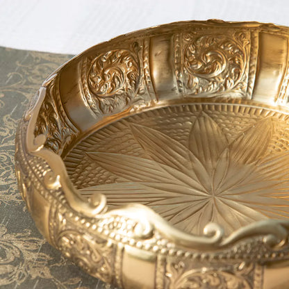 Golden Traditional embossed Heirloom Urli