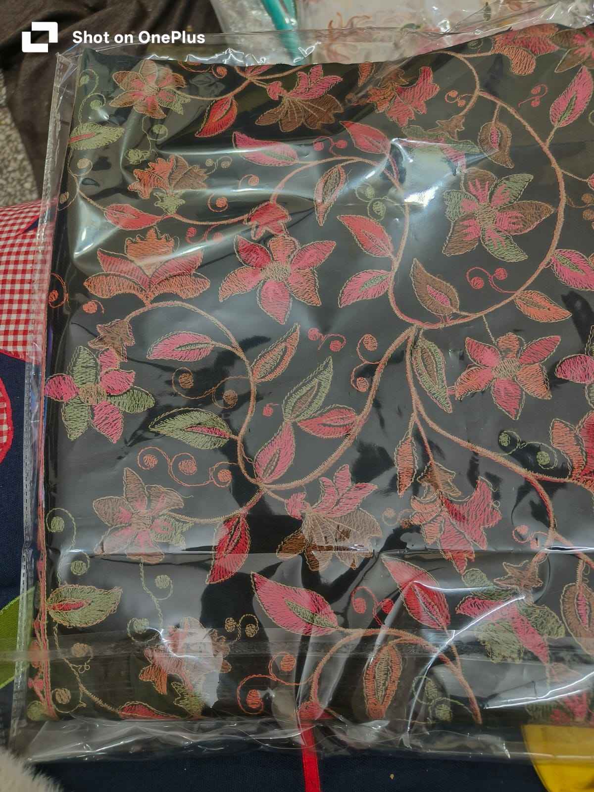 Premium Black Floral Embroidered Pashmina Shawl for Women | Kashmiri Style Winter Wrap | Soft Warm Luxury Shawl