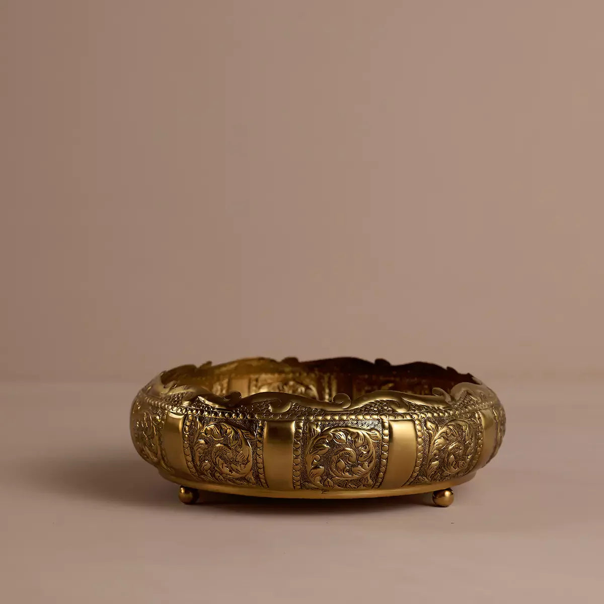 Golden Traditional embossed Heirloom Urli