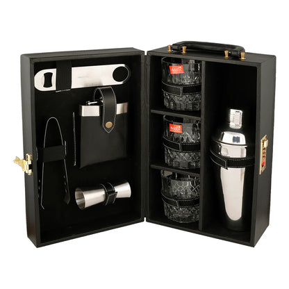Premium Travel Portable Bar set - 3 glass