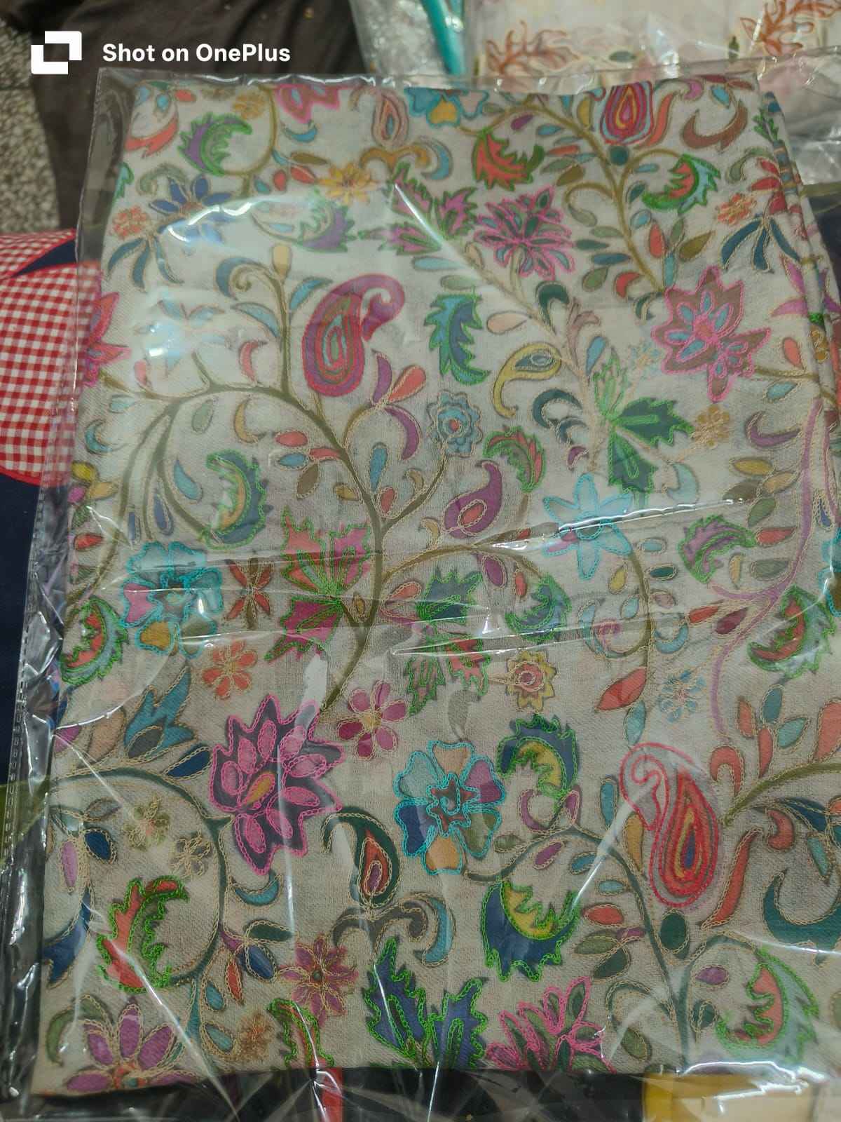 Premium Kashmiri Floral Pashmina Shawl for Women | Multicolor Embroidered Soft Winter Shawl | Luxury Designer Wrap