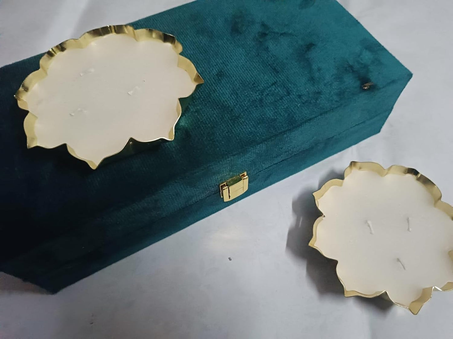 Jain Art VILL Gift Hamper Box with Festive Candle Combo, Handcrafted Home Decor for Diwali, Wedding, Festive Occasions