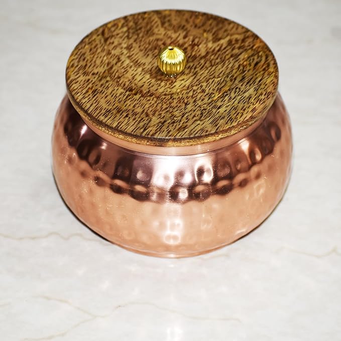 Golden Copper Round Jar