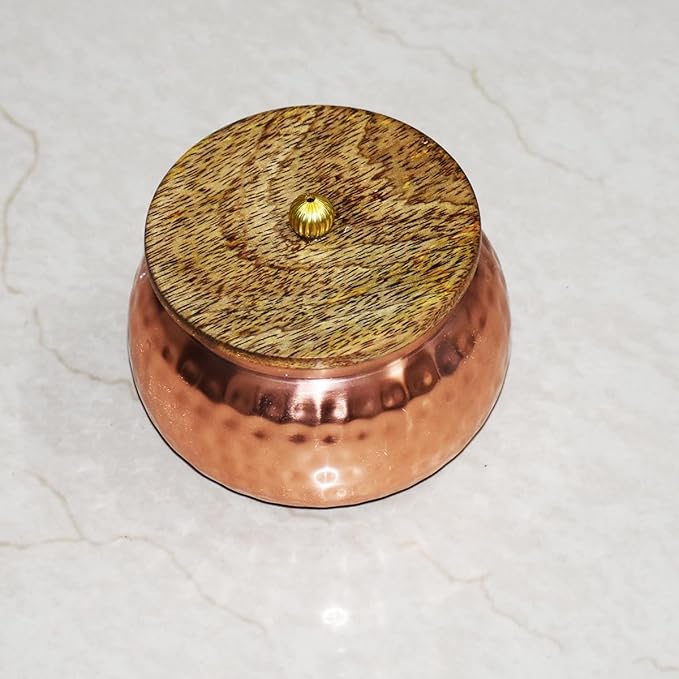 Golden Copper Round Jar