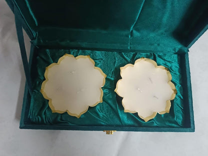 Jain Art VILL Gift Hamper Box with Festive Candle Combo, Handcrafted Home Decor for Diwali, Wedding, Festive Occasions