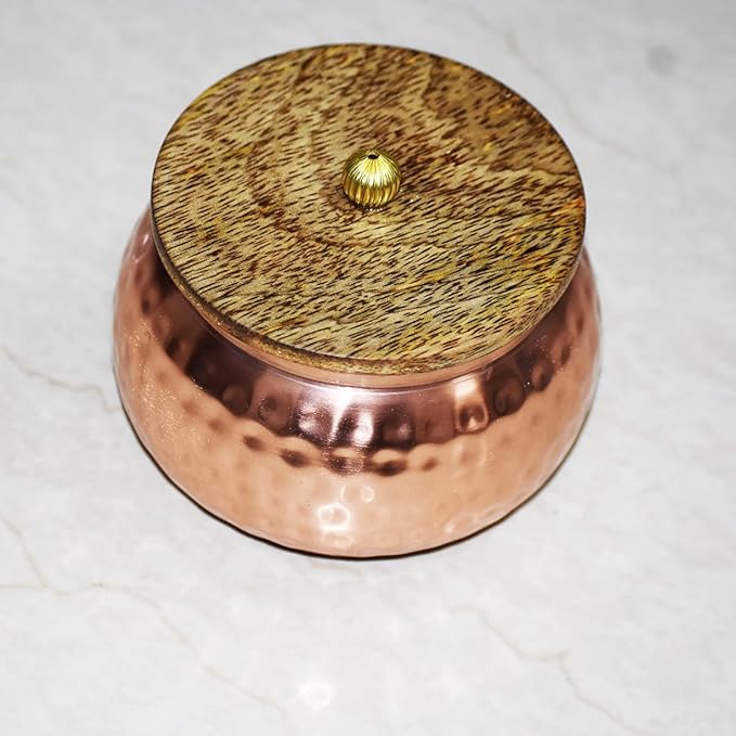 Golden Copper Round Jar