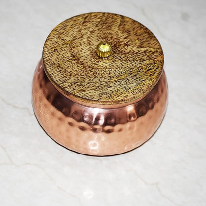 Golden Copper Round Jar