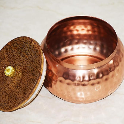 Golden Copper Round Jar