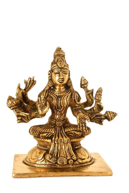 Brass Ashtalakshmi Statues Set | 8-Piece Idols