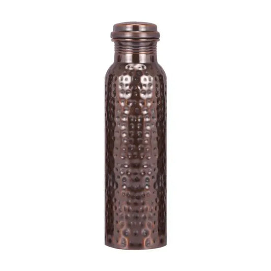 Antique Hammered Design - 100% Pure Copper Water Bottle