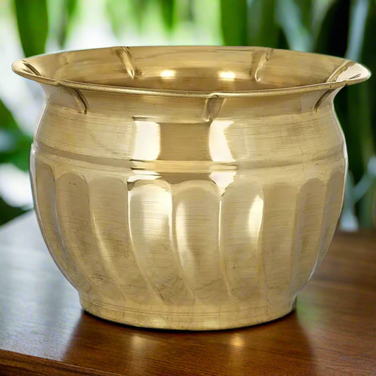 Golden Brass Classic Planter