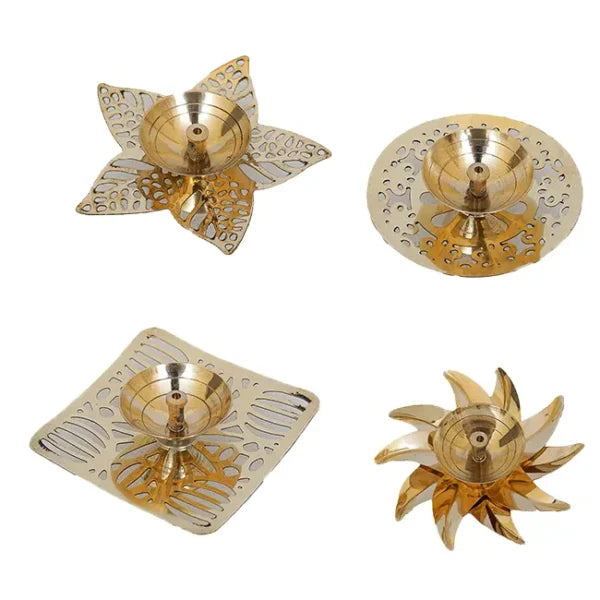 Brass Iron Made Sunflower Diyas