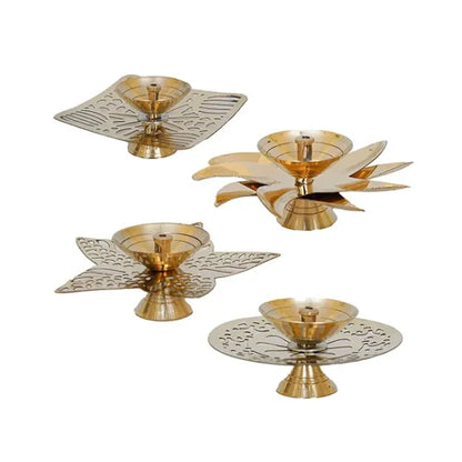 Brass Iron Made Sunflower Diyas