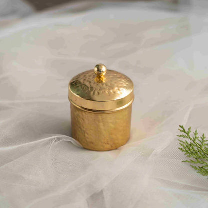 Rose Scented Dual wick Gold Votive-shaped Candle