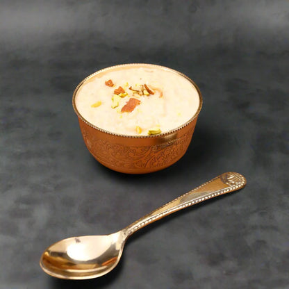 Brass Thali Set floral Mandala