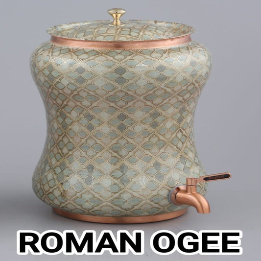 Roman Ogee - Enamel Coated Copper Tank