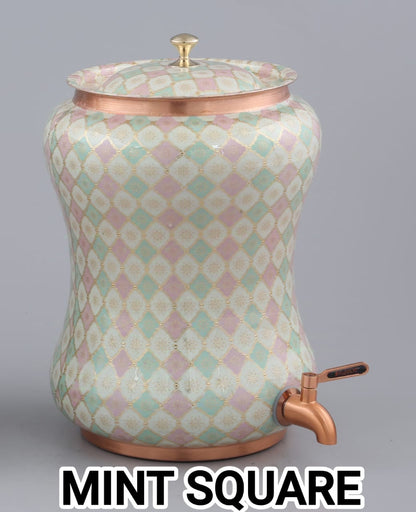 Mint Square - Enamel Coated Copper Tank