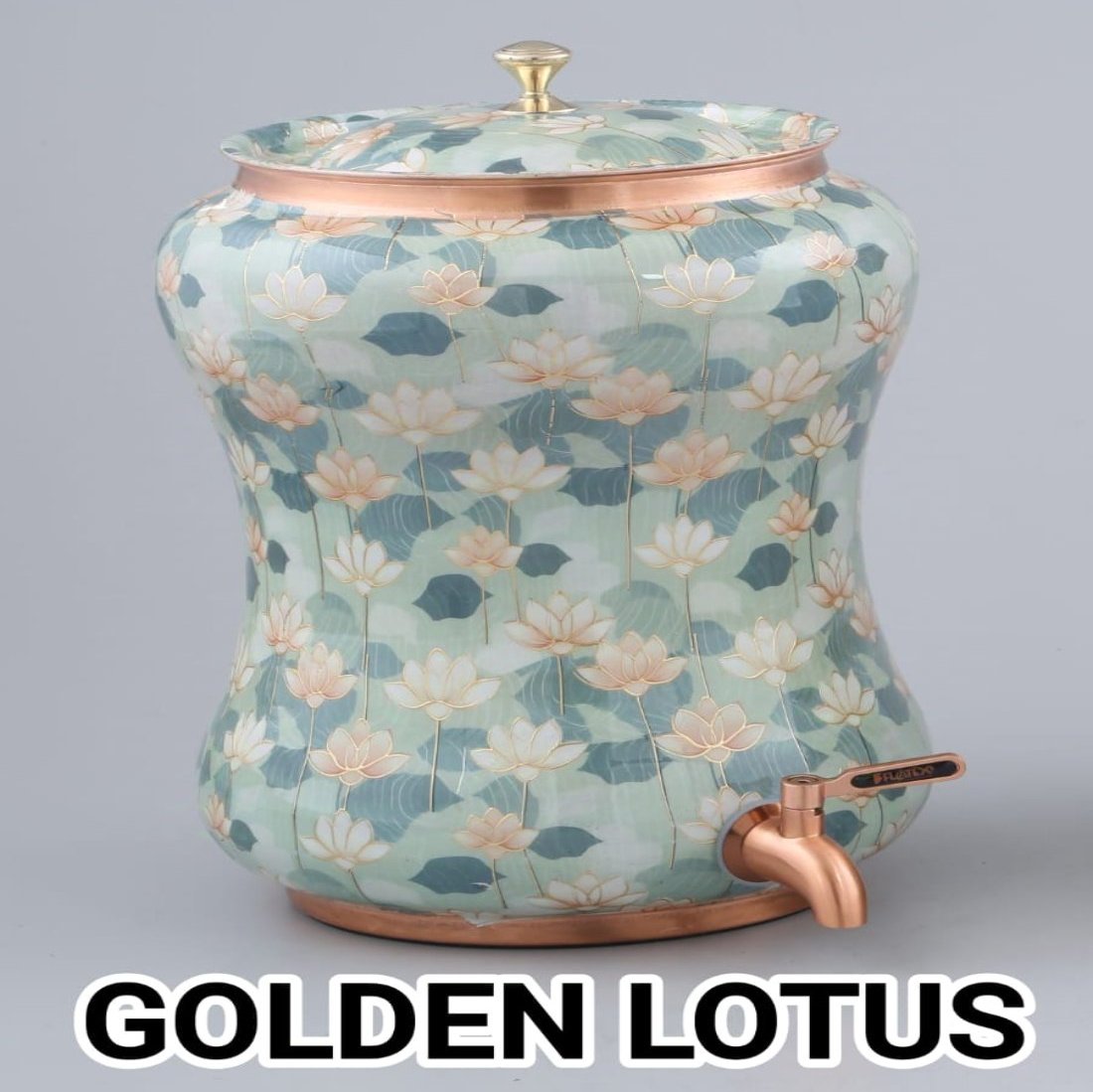 Golden Lotus - Enamel coated Copper Tanks