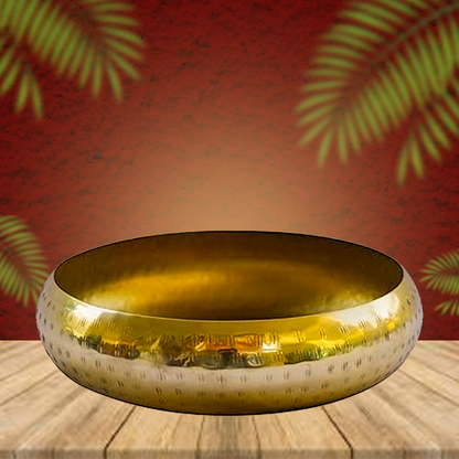 Evergreen Classic Gold Finish Brass - Urli Bowl