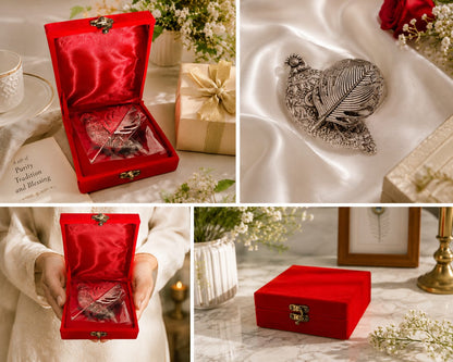 Elegant Swastik Roli Chawal Container for Puja & Gifting