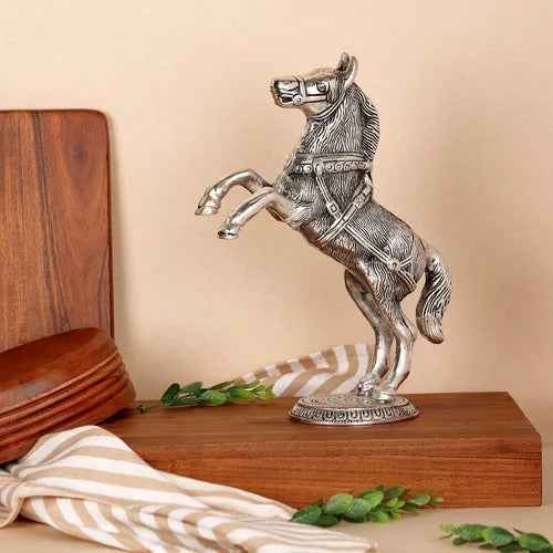 Grman silver Horse Idol Figurine | Vastu Feng Shui Horse for Prosperity & Success