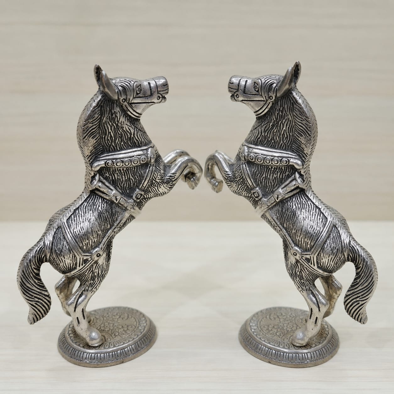 Antique Horse Idol Figurine | Vastu Feng Shui Horse for Prosperity & Success pack of 2 (Copy)