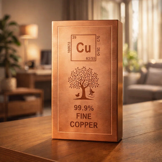 1kg 999 Fine Pure Copper Bar – 99.9% Copper Ingot for Investment, Vastu & Industrial Use